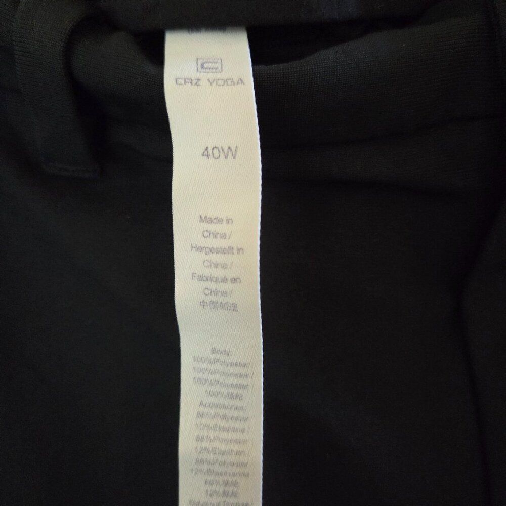CRZ Yoga Men's Comfortable Black Dress Pants - Picture 3 of 3